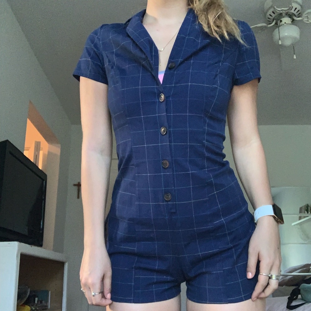 Plaid jumpsuit
